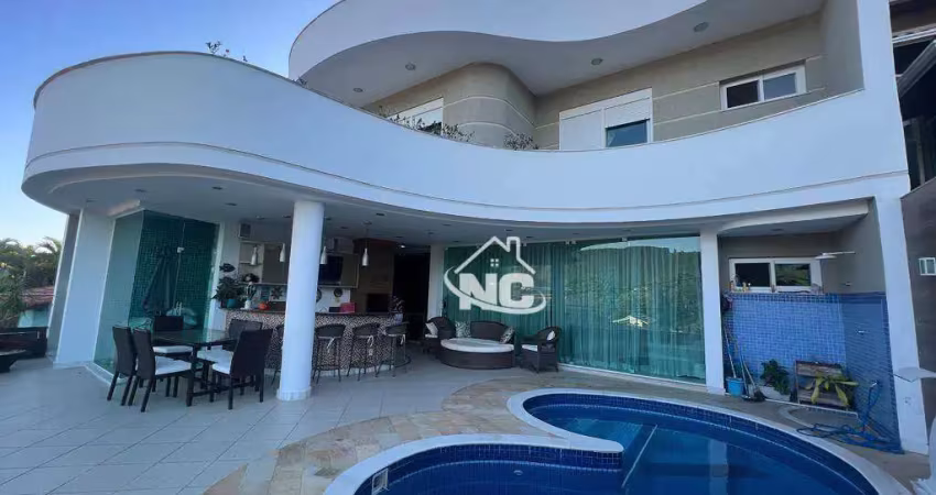 Casa com 4 quartos à venda, 420 m² por r$ 2.200.000 - itaipu - niterói/rj