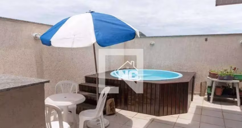 Cobertura com 2 quartos à venda, 115 m² por r$ 590.000 - badu - niterói/rj