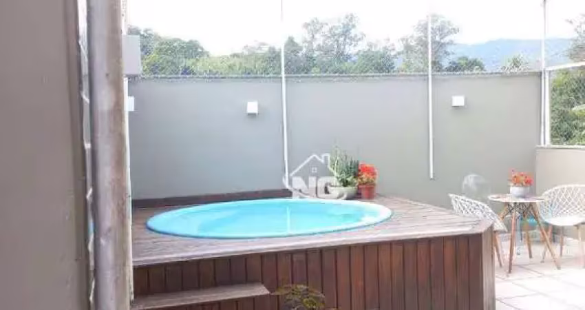 Cobertura com 2 quartos à venda, 154 m² por r$ 580.000 - maria paula - niterói/rj