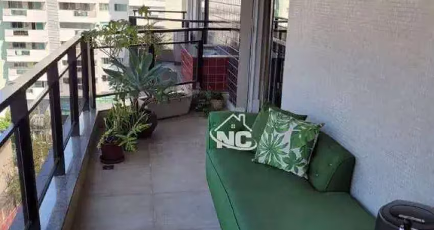 Apartamento 3 quartos a venda em santa rosa, 185 m2 todos suites por r$ 1.280.000 - santa rosa - niterói/rj