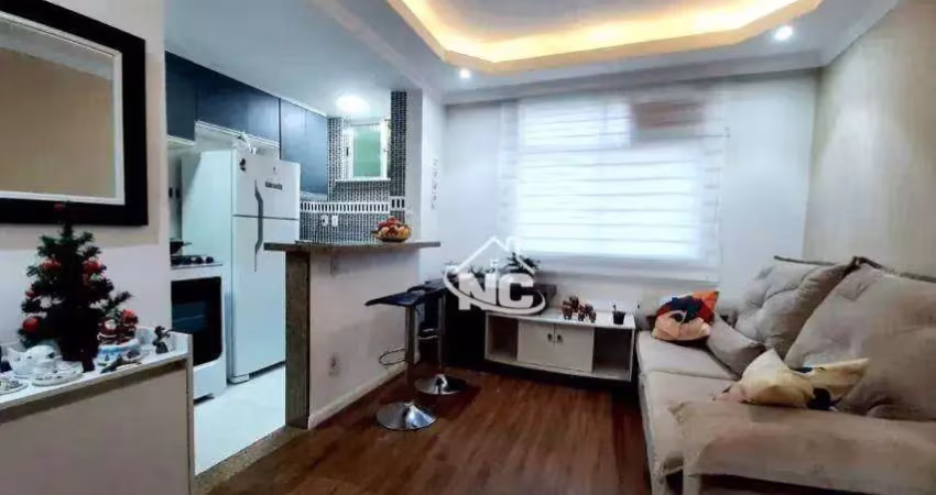 Apartamento com 2 quartos à venda, 55 m² por r$ 290.000 - santa rosa - niterói/rj