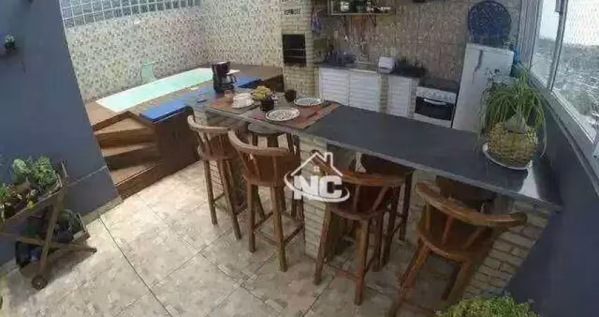 Cobertura bela vitta residencial com 2 quartos à venda, 102 m² por r$ 510.000 - barro vermelho - são gonçalo/rj