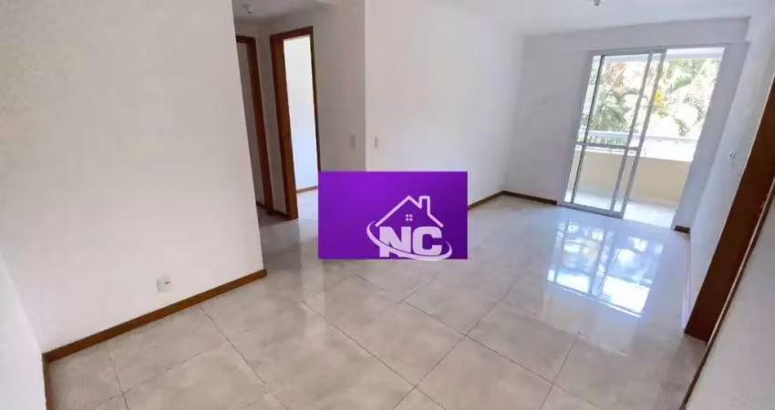 Apartamento condomínio portal de itaipu com 2 quartos  à venda, 65 m² por r$ 325.000 - badu - niterói/rj