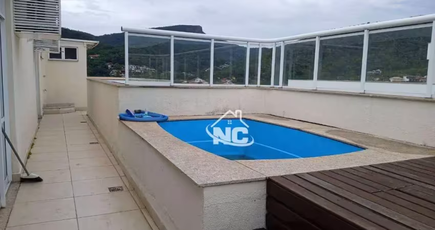 Cobertura com 3 quartos à venda, 230 m² por r$ 880.000 - piratininga - niterói/rj