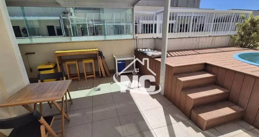 Cobertura com 3 quartos à venda, 127 m² por r$ 800.000 - badu - niterói/rj