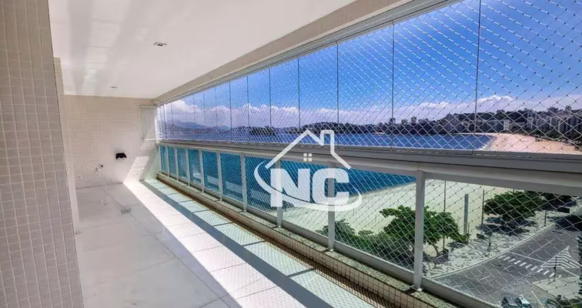 Apartamento  vista mar com 3 quartos à venda por r$ 3.600.000 - icaraí - niterói/rj