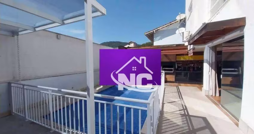 Casa no condomímio santa monica com 4 quartos à venda, 191 m² por r$ 780.000 - várzea das moças - niterói/rj