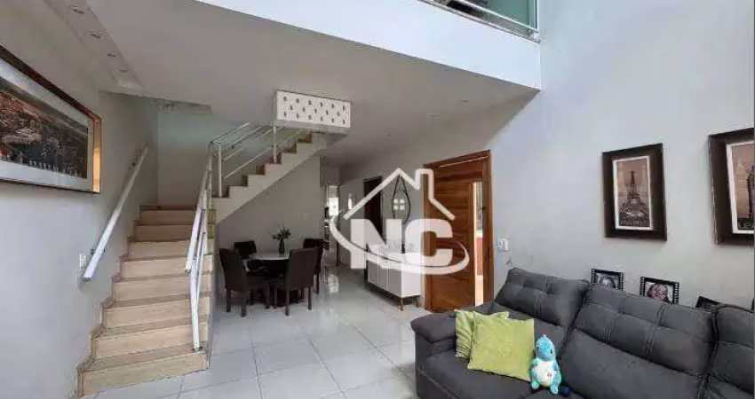 Casa no condomínio são francisco v com 3 quartos à venda, 260 m² por r$ 550.000 - monte verde (manilha) - itaboraí/rj