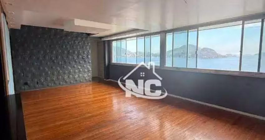 Apartamento vista mar espetacular! com 3 quartos à venda, 206 m² por r$ 1.950.000,00 - icaraí - niterói/rj