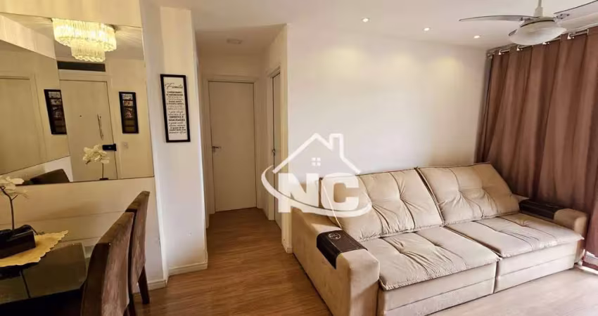 Apartamento com 2 quartos s à venda, 65 m² por r$ 400.000 - santa rosa - niterói/rj