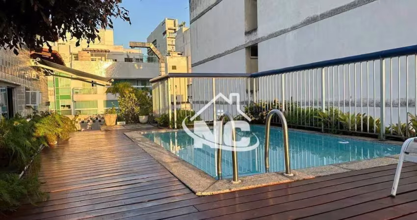 Cobertura com 3 quartos sendo 2 suítes à venda, 230 m² por r$ 1.470.000 - ingá - niterói/rj