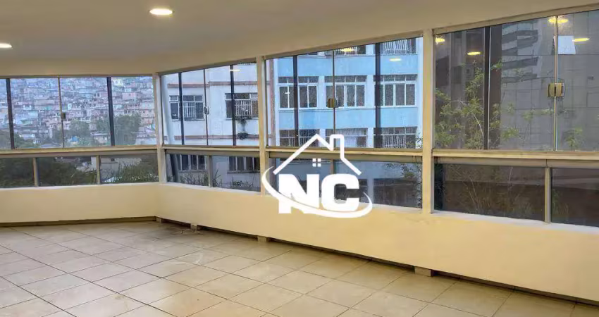 Cobertura linear com segundo andar à venda, 255 m² por r$ 1.200.000 - centro - niterói/rj