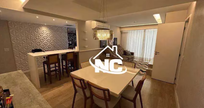 Apartamento condomínio grand valley com 3 quartos à venda, 117 m² por r$ 1.250.000 - icaraí - niterói/rj