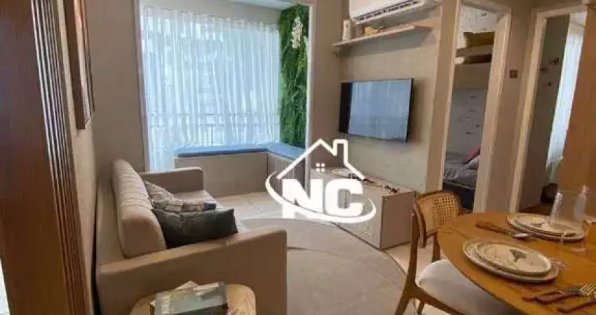 Apartamento com 2 dormitórios à venda, 43 m² por r$ 308.745,00 - alcântara - são gonçalo/rj
