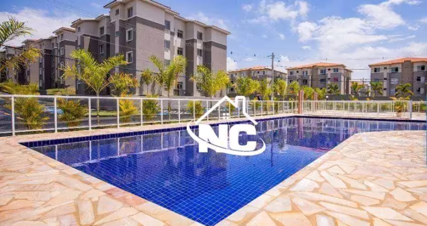 Apartamento portal jardim das bromélias com 2 quartos à venda, 49 m² por r$ 150.000 - novo horizonte (manilha) - itaboraí/rj