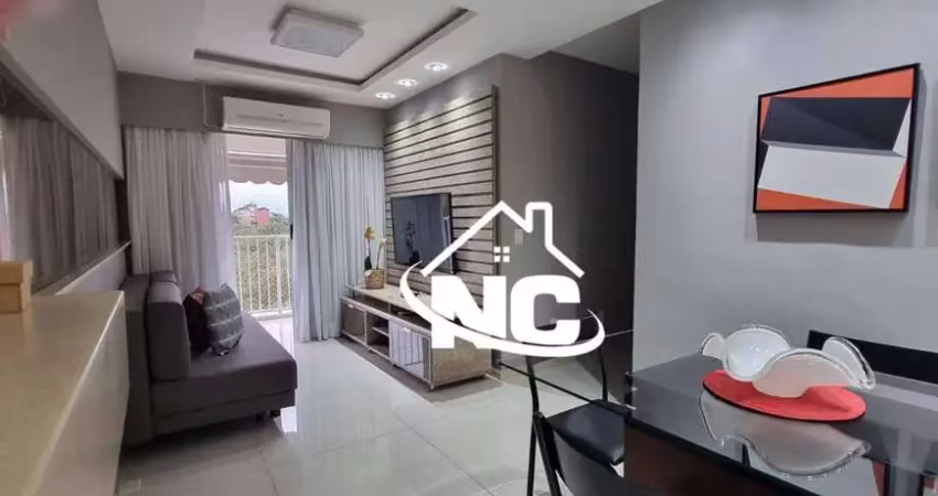 Apartamento condomínio parque das águas  com 3 qurtos à venda, 80 m² por r$ 490.000 - colubande - são gonçalo/rj