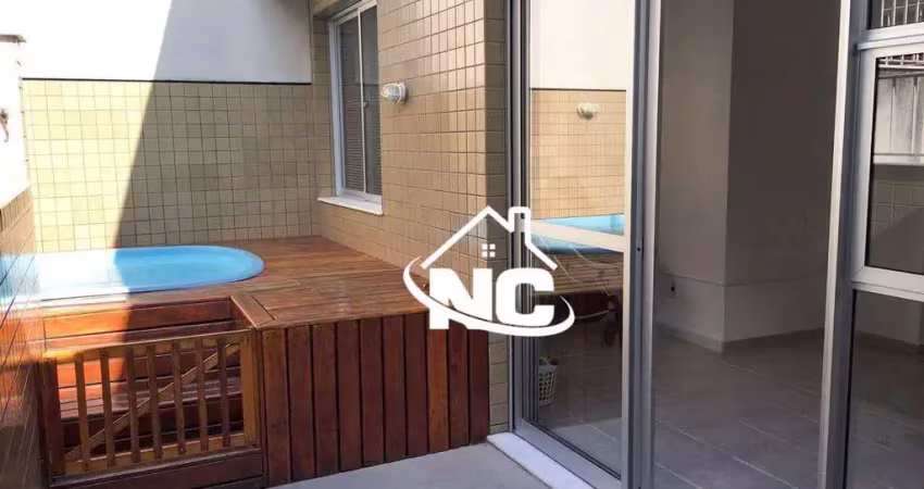 Cobertura com 3 quartos à venda, 136 m² por r$ 730.000 - santa rosa - niterói/rj