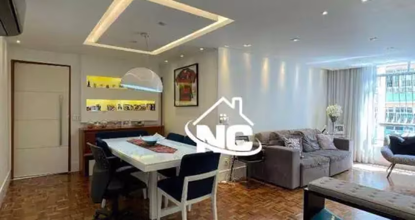 Apartamento com 3 dormitórios à venda, 125 m² por r$ 1.190.000,00 - icaraí - niterói/rj