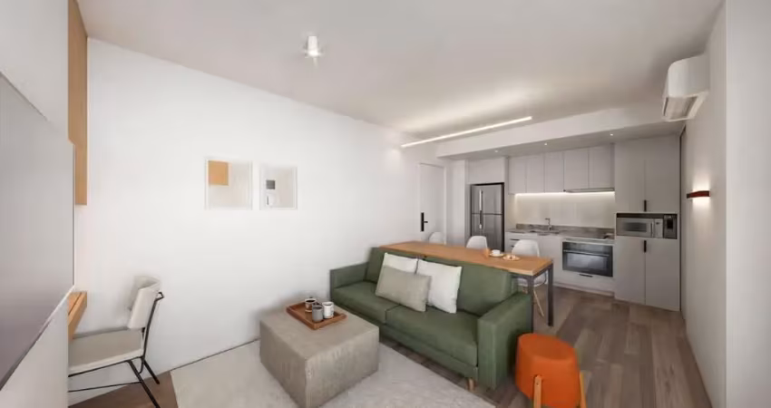 Apartamento tipo para venda em vila mariana com 1 quarto, sendo 1 suíte, 37m²
