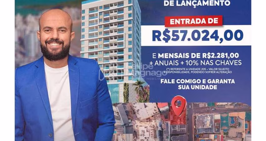APARTAMENTO NA PLANTA DE 2 QUARTOS COM  SUÍTE NA QUADRA DO MAR NO FINAL DA PRAIA DO MORRO! LANÇAMENTO!