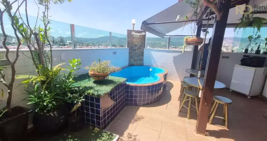Cobertura com 3 dormitórios à venda, 132 m² - boa vista - belo horizonte/mg