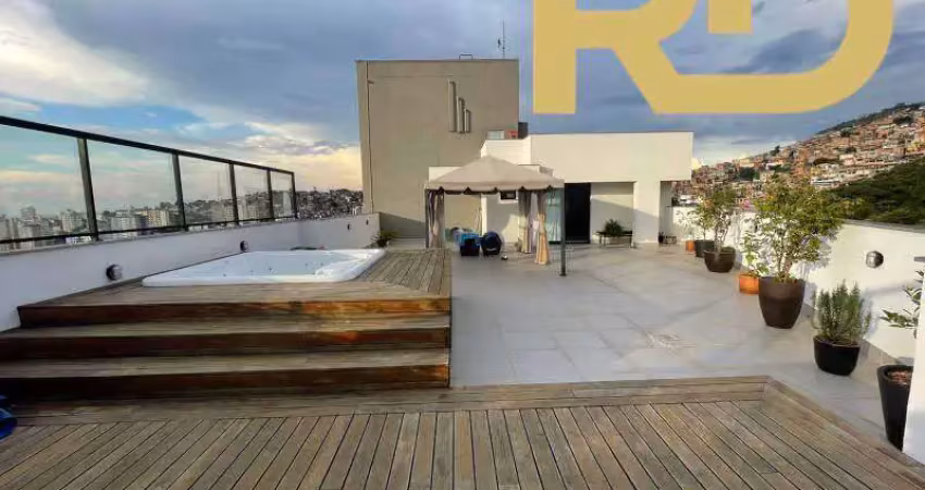 Cobertura à venda, 4 quartos, 2 suítes, 4 vagas, serra - belo horizonte/mg