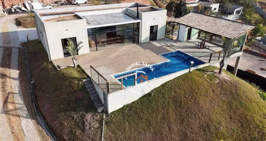 Chácara com 3 dormitórios à venda, 2000 m² por r$ 950.000,00 - jardim estância brasil - atibaia/sp