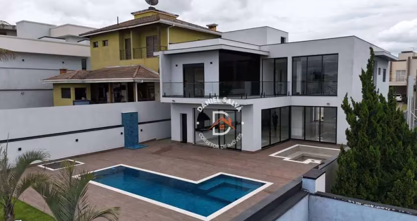 Casa com 4 dormitórios (4 suítes) à venda, 450 m² por r$ 3.499.000 - condomínio terras da fazenda santana - atibaia/sp