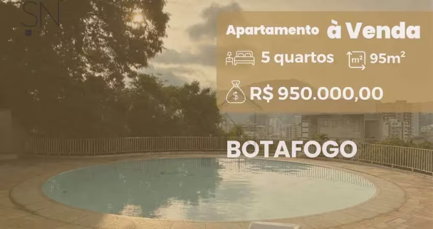 Apartamento com 3 dormitórios à venda, 94 m² por r$ 950.000,00 - botafogo - rio de janeiro/rj