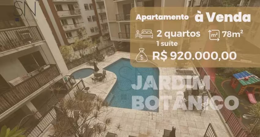 Apartamento com 2 dormitórios à venda, 78 m² por r$ 920.000,00 - jardim botânico - rio de janeiro/rj