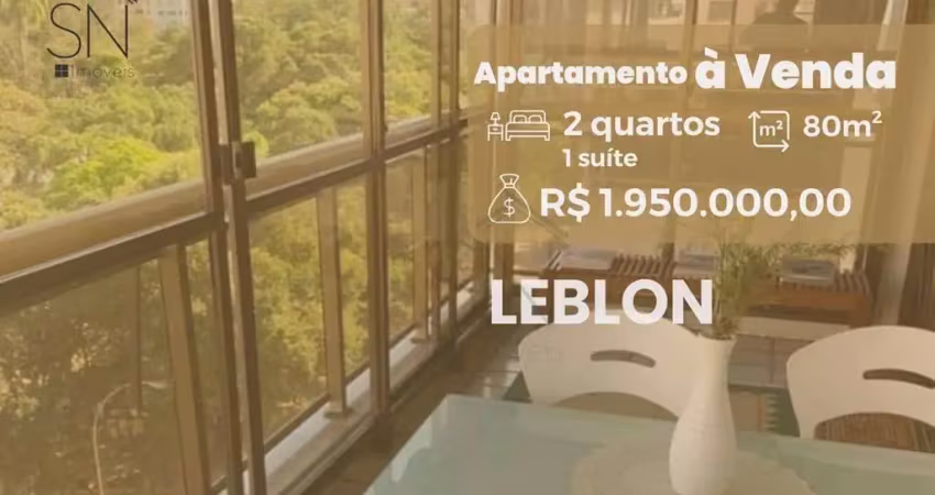 Apartamento com 2 dormitórios à venda, 80 m² por r$ 1.950.000,00 - leblon - rio de janeiro/rj