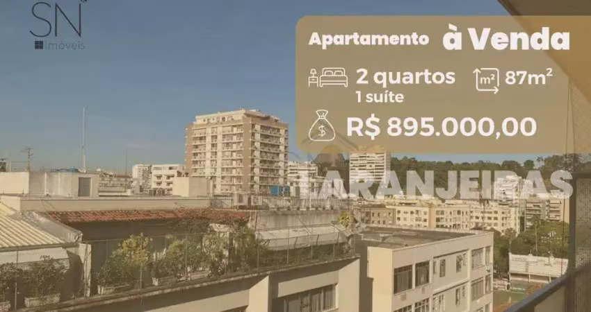 Apartamento com 2 dormitórios à venda, 87 m² por r$ 895.000,00 - laranjeiras - rio de janeiro/rj