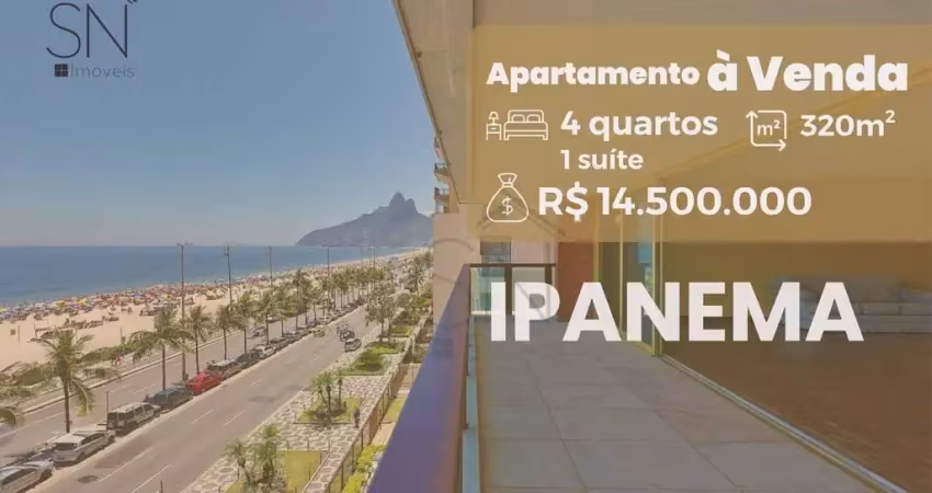 Apartamento com 4 dormitórios à venda, 320 m² por r$ 14.500.000,00 - ipanema - rio de janeiro/rj