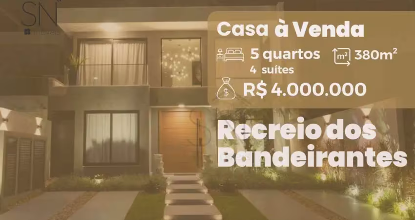 Casa em condomínio, com 5 dormitórios à venda, 380 m² por r$ 4.000.000 - recreio dos bandeirantes - rio de janeiro/rj