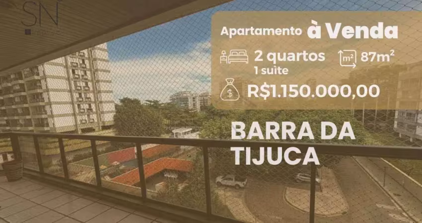 Apartamento com 2 dormitórios à venda, 87 m² por r$ 1.150.000,00 - barra da tijuca - rio de janeiro/rj