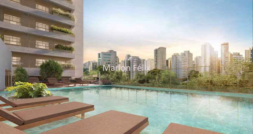 Apartamento novo com 148 metros quadrados 3 suítes varanda goumert e 2 vagas em Moema São Paulo SP