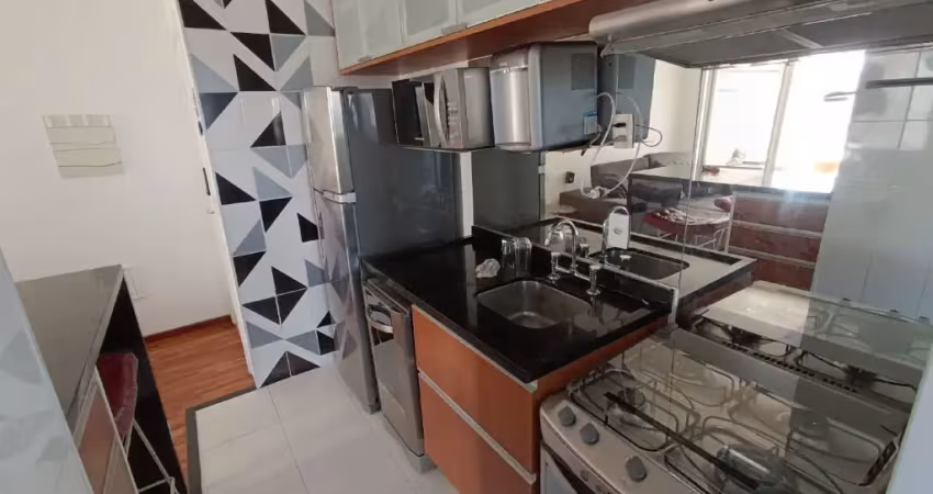 Apartamento mobiliado com 2 dormitórios e 1 suíte em pinheiros à venda, 60 m² com varanda e vaga