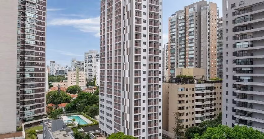 Stúdio alto padrão no Brooklin com 26 m² e lazer completo