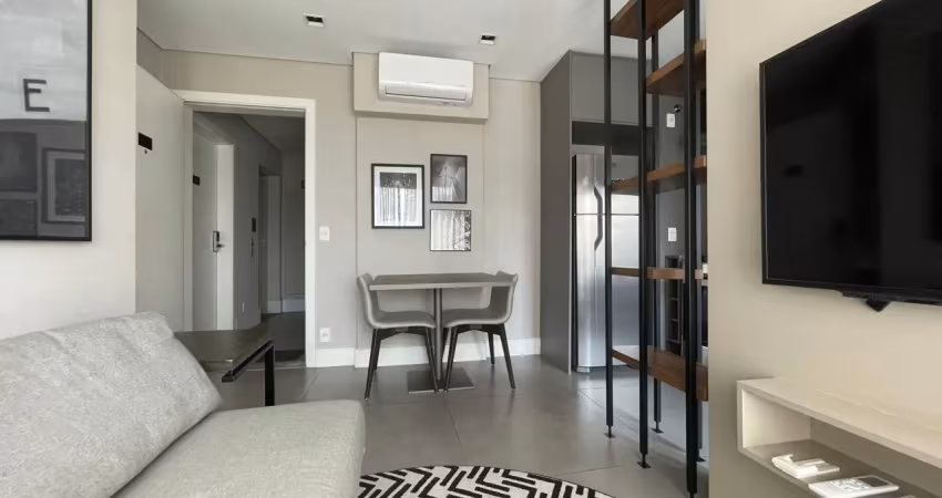 Apartamento mobiliado 40 m² 1 dormitório varanda e 1 vaga em pinheiros são paulo