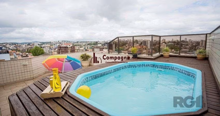 Cobertura no Jardim Planalto, de 3 dormitórios e 2 vagas com 260m²