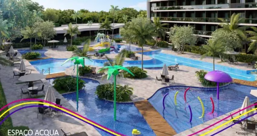 Oportunidade flat no makai acqua resort muro alto (81) 996344755