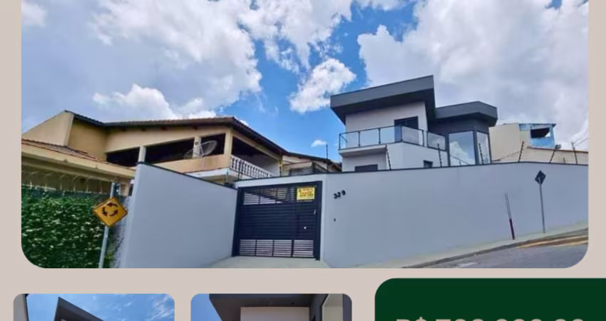Sobrado novo para venda, nunca habitado, 3 dorms (1 suíte), sacada, amplo quintal, closet, 3 vagas - Polvilho-Cajamar/SP