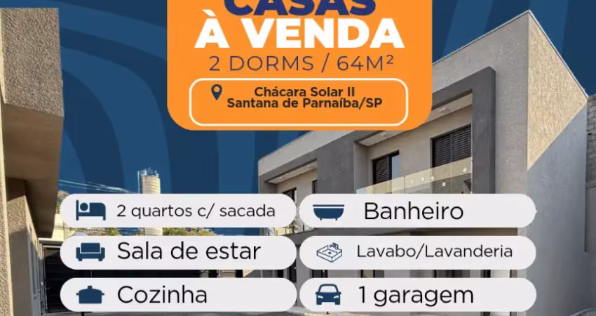 Sobrados para venda em condomínio por 390 mil, 64m², 2 dorms c varanda, 1 vaga de garagem em santana de parnaíba/sp
