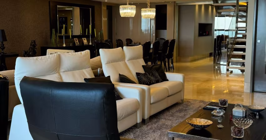 Cobertura no Altiplano mobiliada, decorada e ambientada- 490m2- Área de lazer privativa.