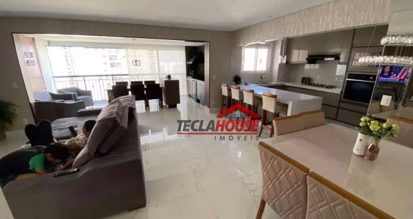 Apartamento com 3 dormitórios à venda, 122 m² por r$ 1.280.000,00 - jardim flor da montanha - guarulhos/sp