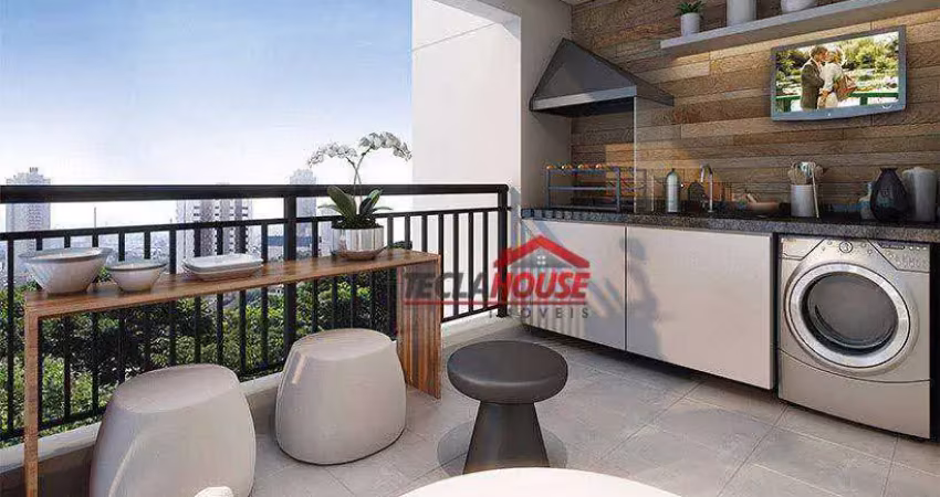 Studio com 1 dormitório à venda, 39 m² por r$ 430.000,00 - jardim flor da montanha - guarulhos/sp