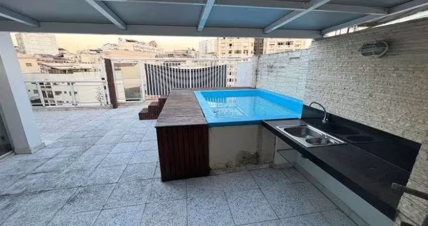 Cobertura para venda com 300 metros quadrados com 3 quartos em laranjeiras - rio de janeiro - rj