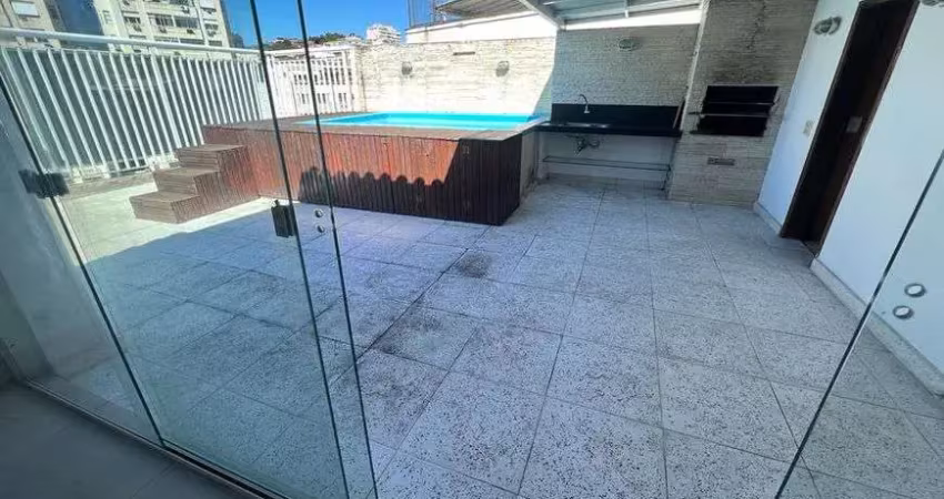 Cobertura para venda com 300 metros quadrados com 3 quartos em laranjeiras - rio de janeiro - rj