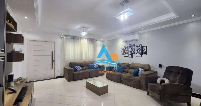 Sobrado com 3 dormitórios à venda, 121 m² por r$ 600.000,00 - balneário pires - praia grande/sp