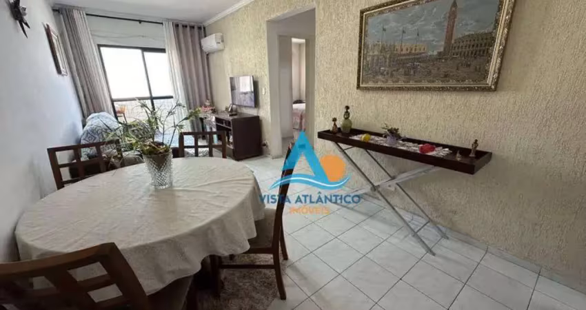Apartamento  vista mar com 2 quartos  e sacada envidraçada à venda  em praia grande - ociam